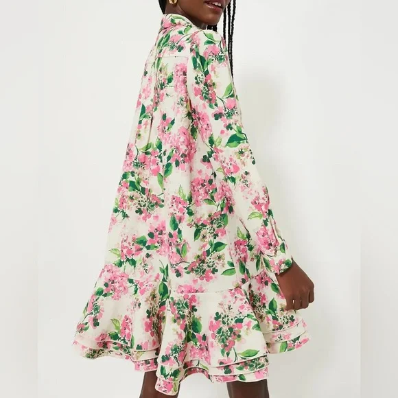 TUCKERNUCK Gossamer Pink Hydrangea Callahan Shirt Dress - Picture 4 of 10